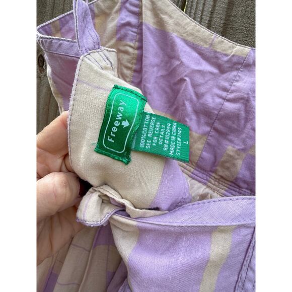 Y2K Lilac & Butter Babydoll Sundress, Cotton Mini, Cottagecore - Picture 5 of 8